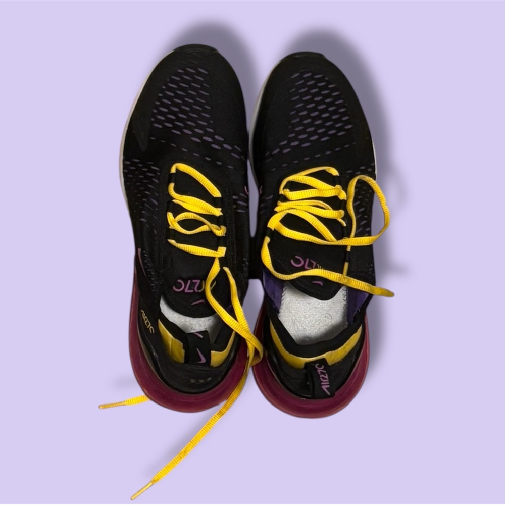 Black and Yellow Athletic Shoes